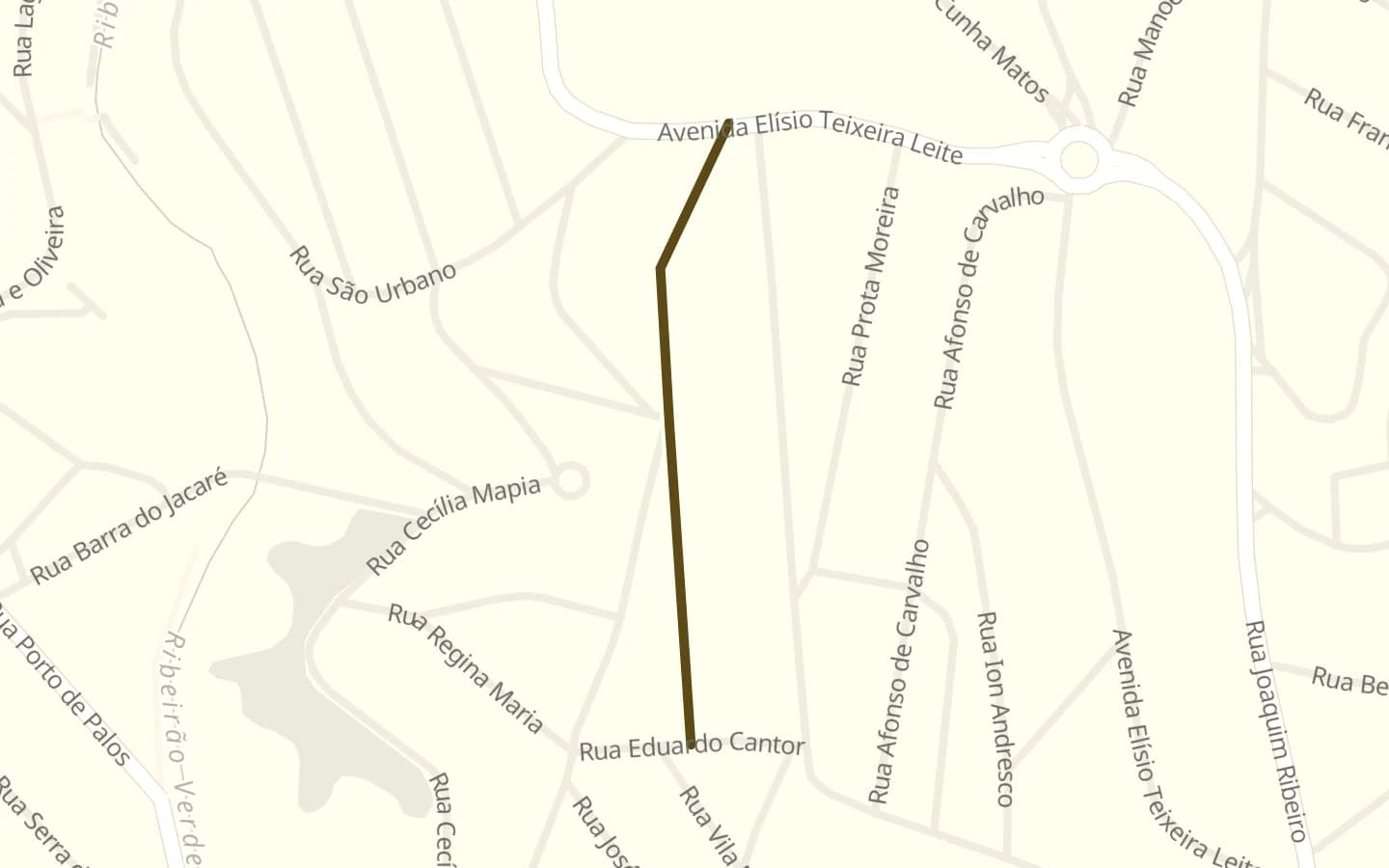 Mapa de Rua Francisco Nunes Siqueira e arredores, com a rua marcada