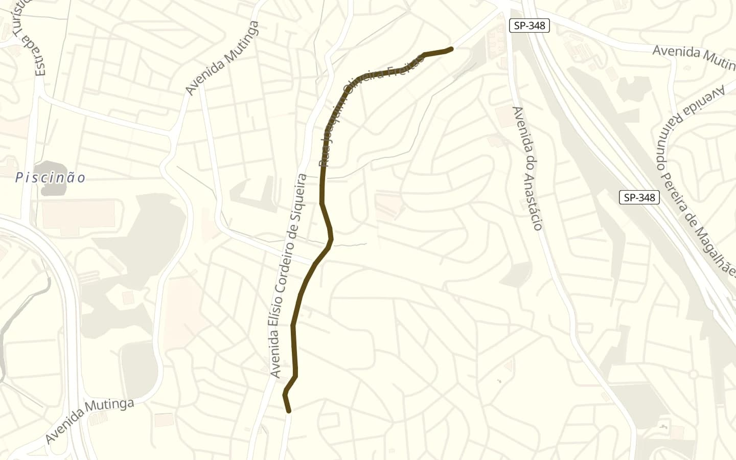 Mapa de Rua Joaquim Oliveira Freitas e arredores, com a rua marcada