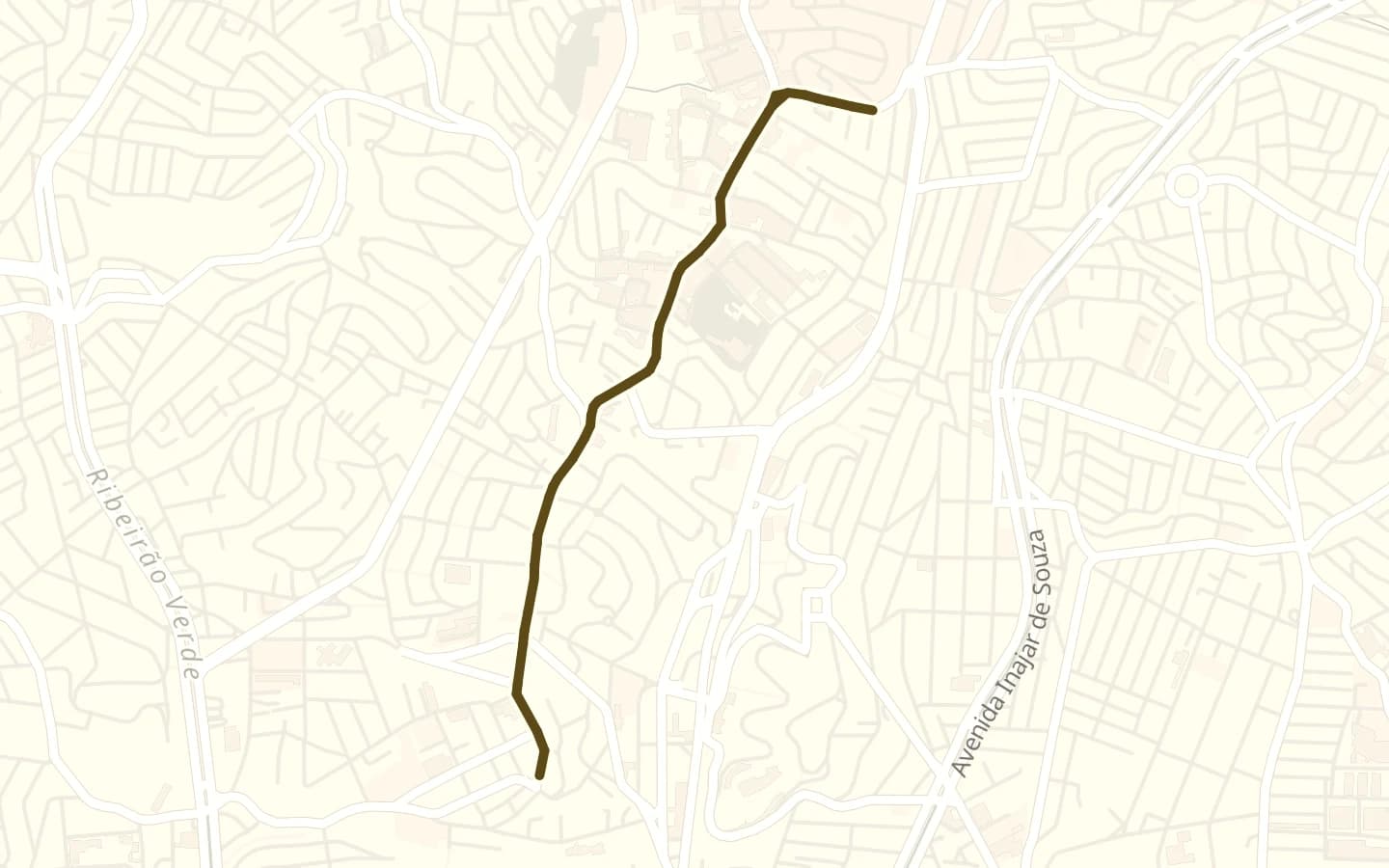 Mapa de Avenida Itaberaba e arredores, com a rua marcada