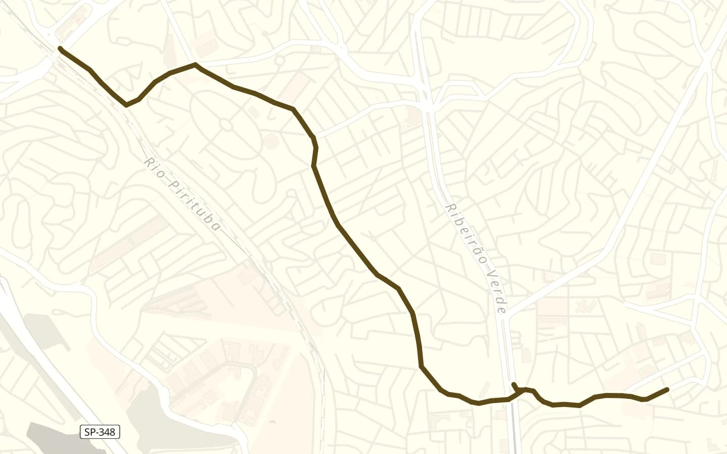 Mapa de Avenida Paula Ferreira e arredores, com a rua marcada