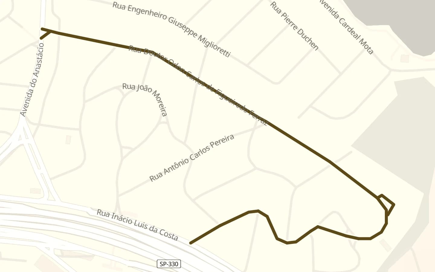 Mapa de Rua Doutor Odon Carlos de Figueiredo Ferraz e arredores, com a rua marcada