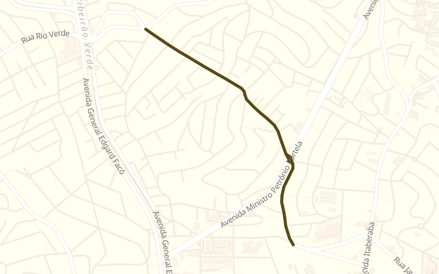 Mapa de Rua João Cordeiro e arredores, com a rua marcada