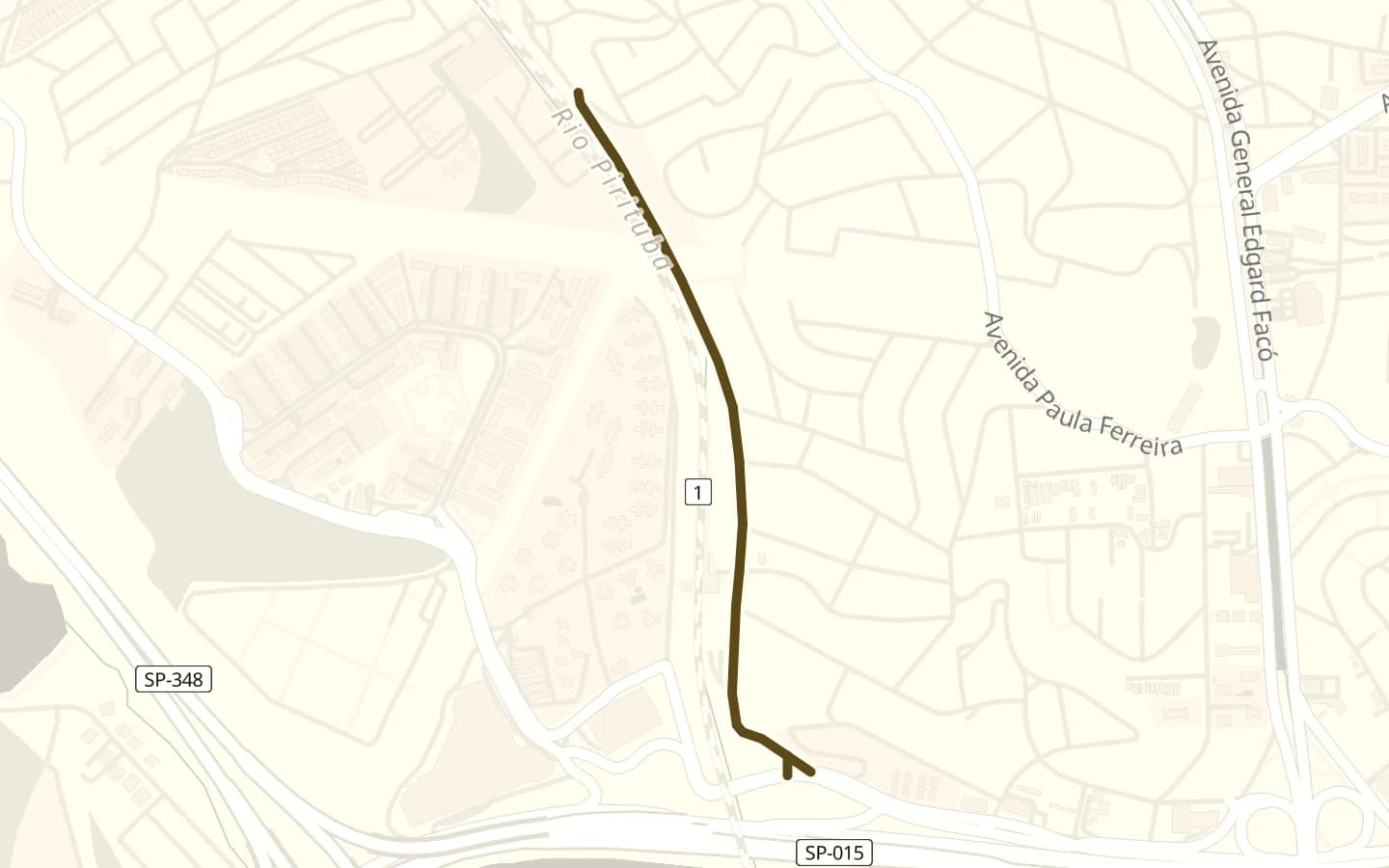 Mapa de Rua Jose Peres Campelo e arredores, com a rua marcada